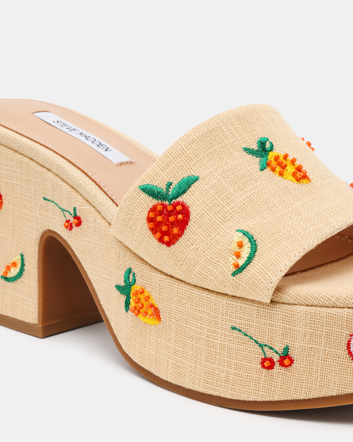 TRIPPY Embellished Fruit Multi Platform Mule Women's Sandal Steve Madden FRUIT MULTI