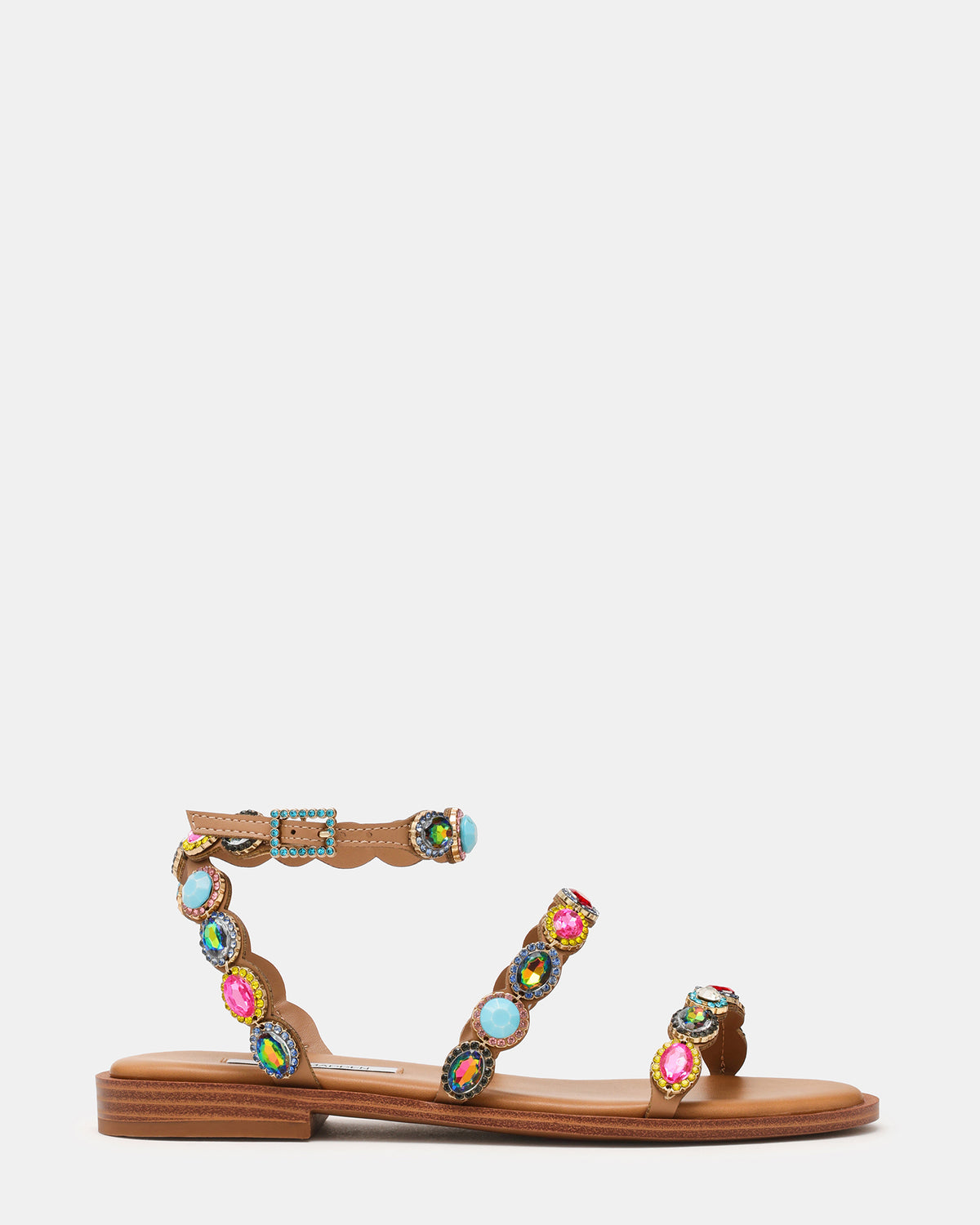 TAWNIE Bright Multi Stone Strappy Ankle Strap Women's Sandal Steve Madden BRIGHT MULTI