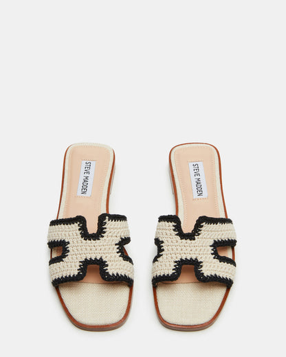 HADYN Cream Multi Sandal | Women's Designer Sandals Steve Madden CREAM MULTI