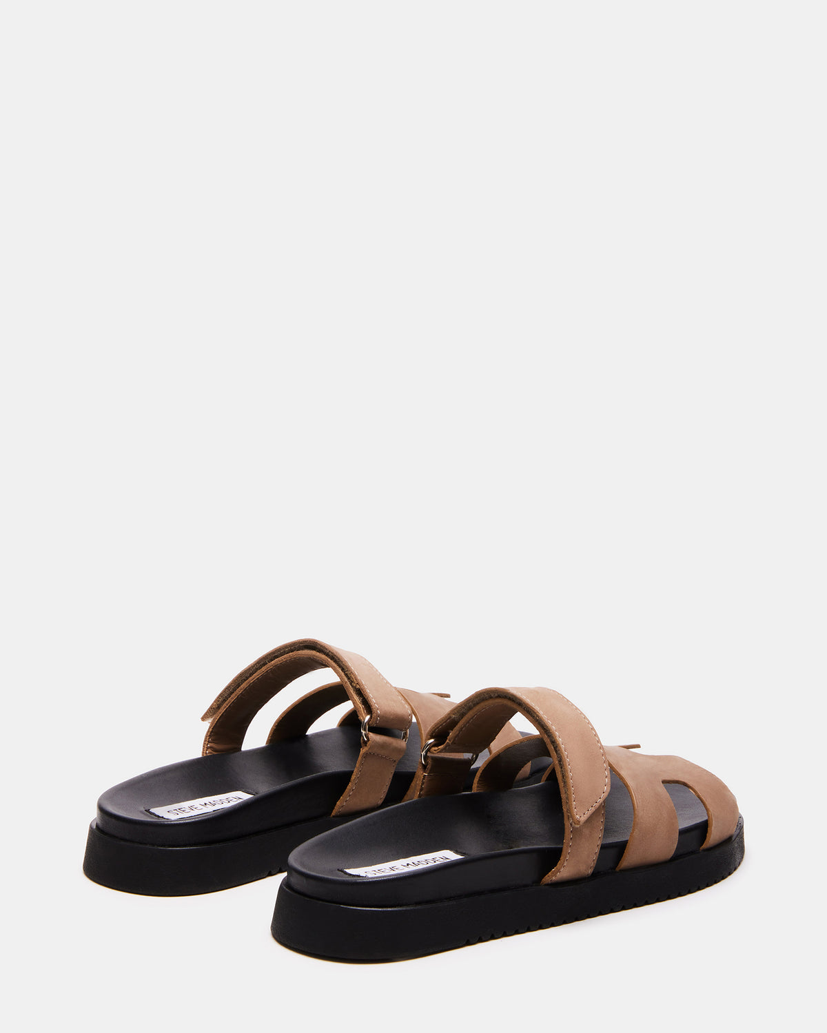MAYVEN Tan Nubuck Flatform Slide Women's Sandal Steve Madden TAN NUBUCK