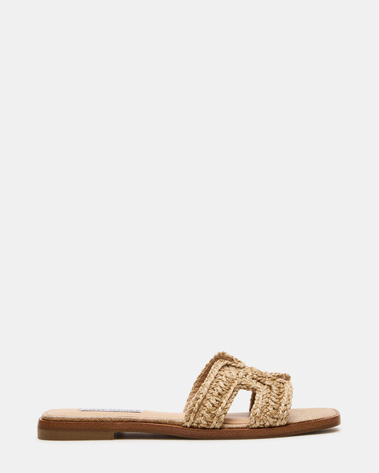 HADYN Crochet Raffia Women's Designer Sandal Steve Madden RAFFIA