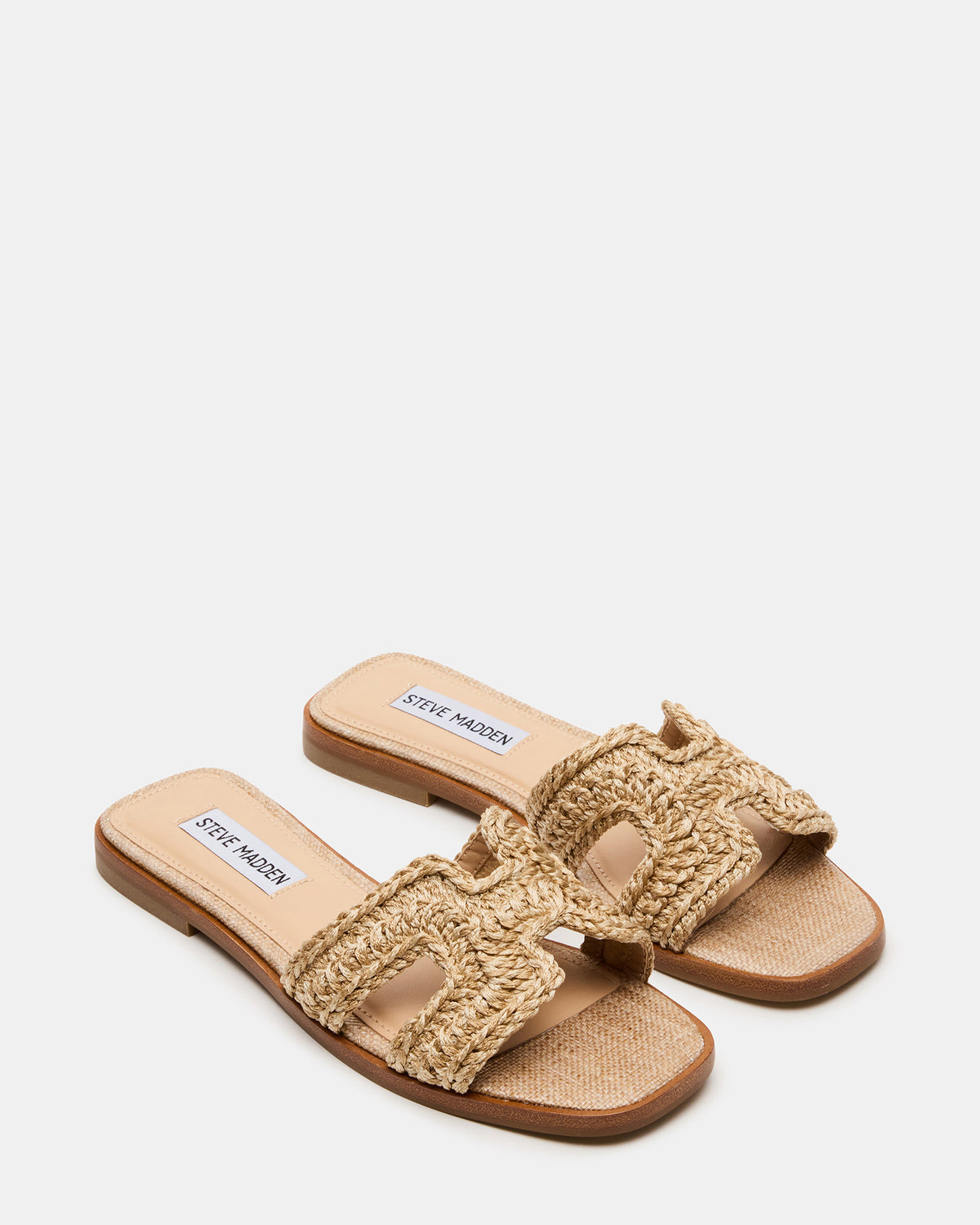 HADYN Crochet Raffia Women's Designer Sandal Steve Madden RAFFIA