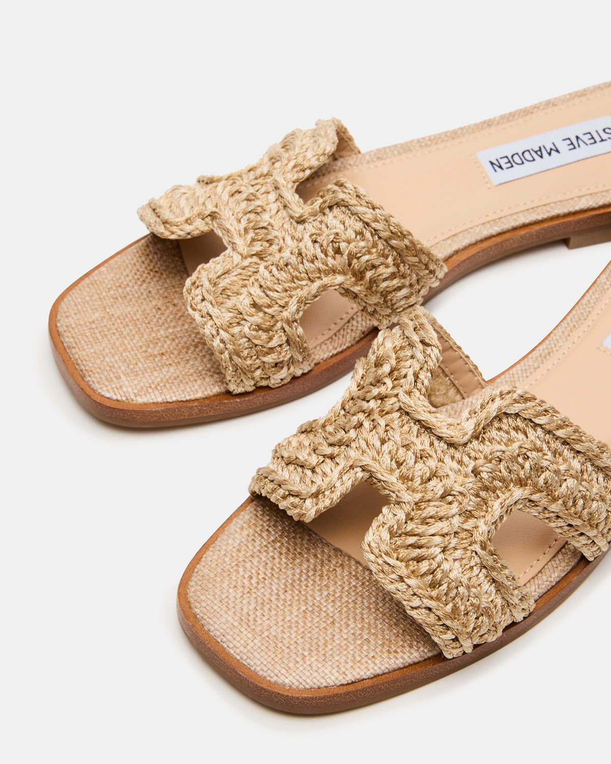 HADYN Crochet Raffia Women's Designer Sandal Steve Madden RAFFIA