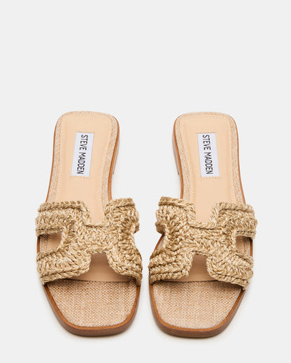 HADYN Crochet Raffia Women's Designer Sandal Steve Madden RAFFIA