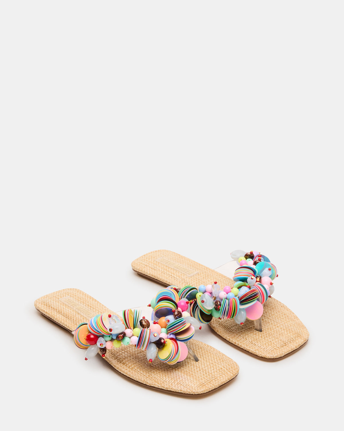 TRELLA Multi Beads Square-Toe Thong Women's Sandal Steve Madden MULTI