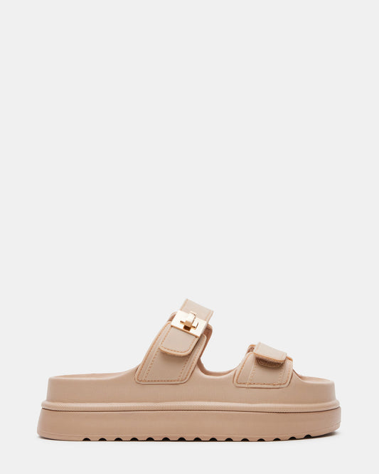 BIGSCHMONA JELLY Natural Women's Platform Slide Sandal Steve Madden NATURAL