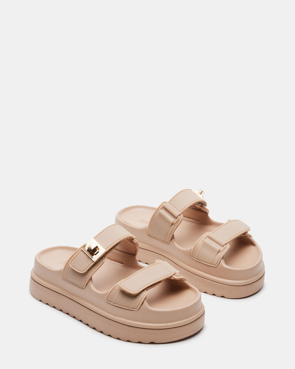 BIGSCHMONA JELLY Natural Women's Platform Slide Sandal Steve Madden NATURAL