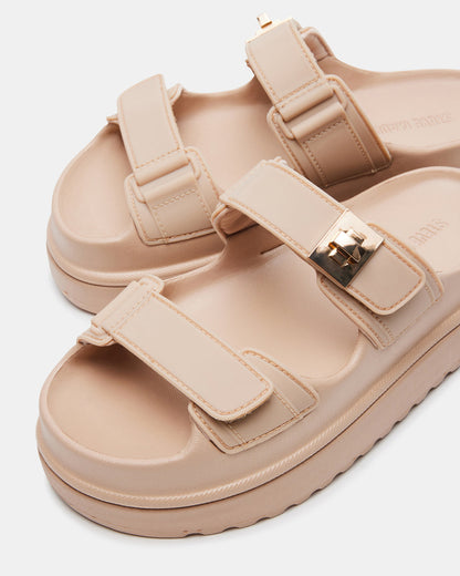 BIGSCHMONA JELLY Natural Women's Platform Slide Sandal Steve Madden NATURAL