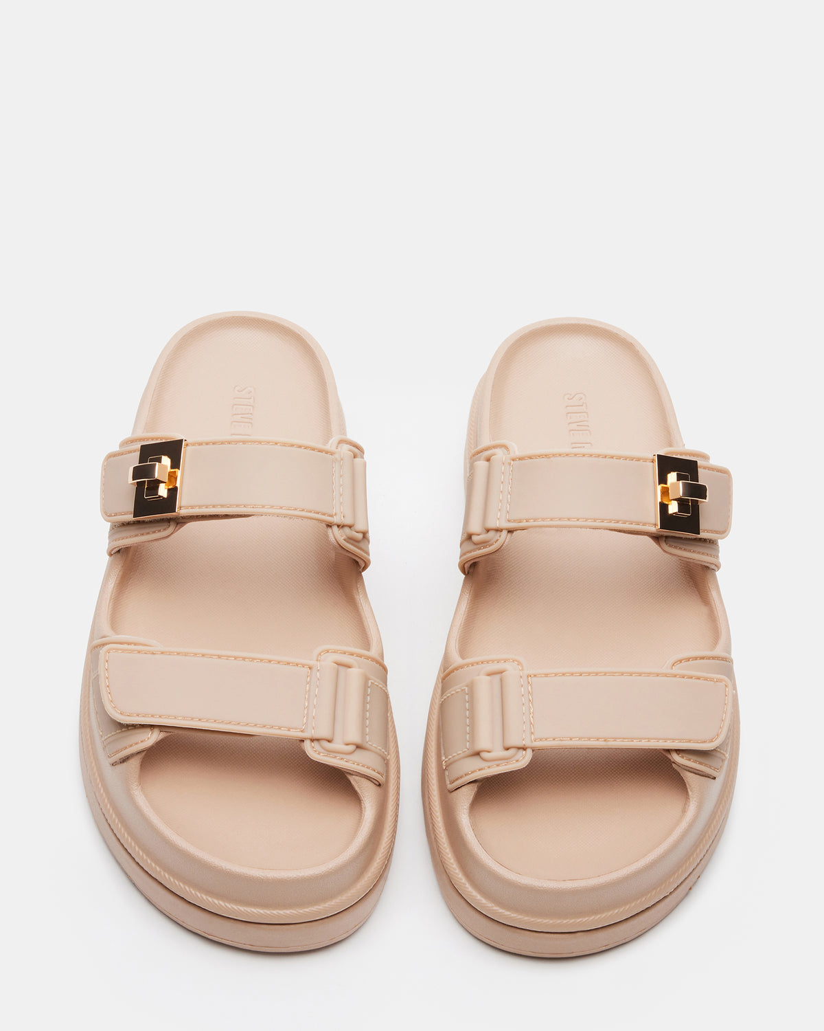 BIGSCHMONA JELLY Natural Women's Platform Slide Sandal Steve Madden NATURAL
