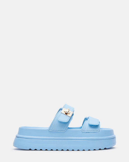 BIGSCHMONA JELLY Light Blue Women's Platform Slide Sandal Steve Madden LIGHT BLUE