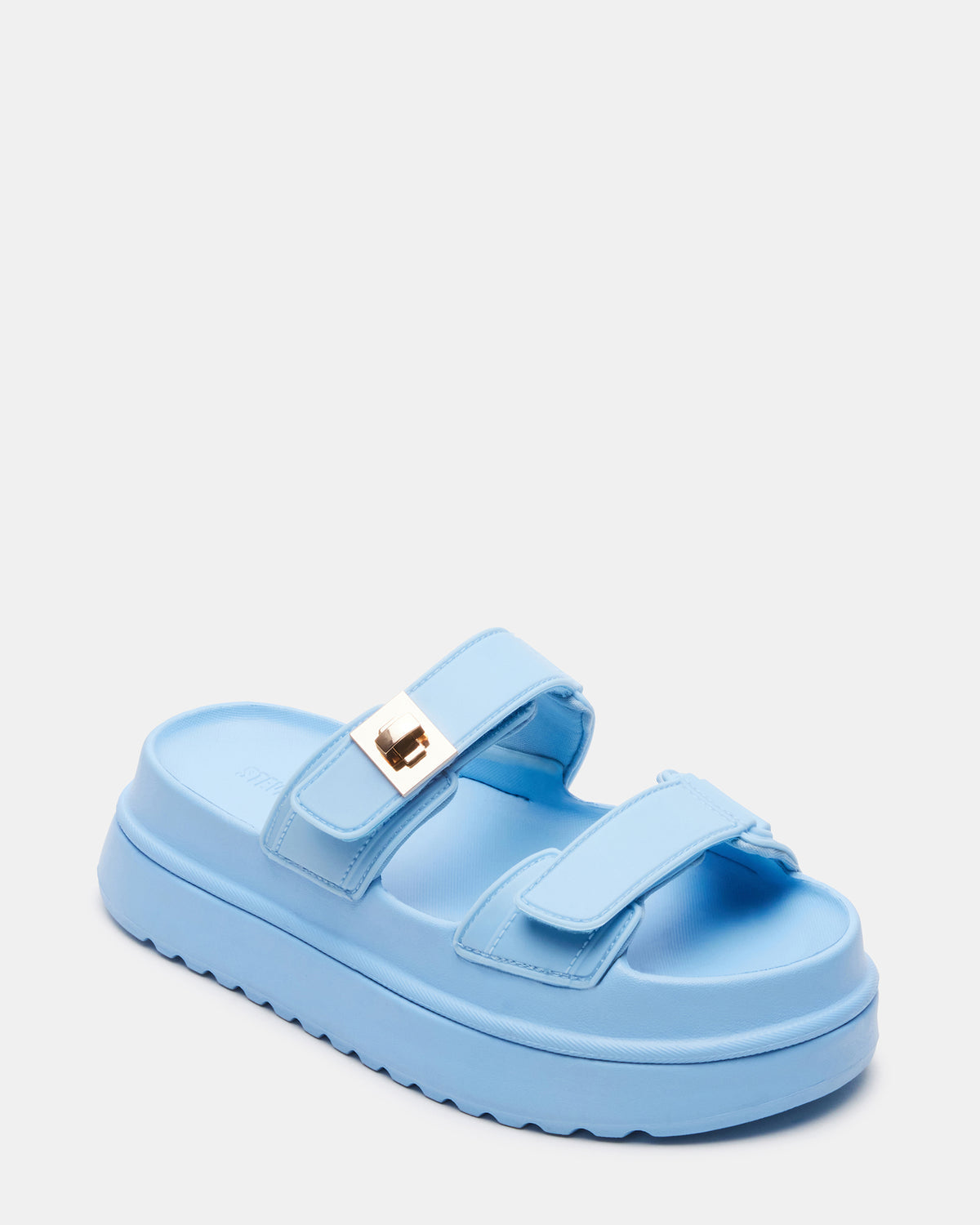 BIGSCHMONA JELLY Light Blue Women's Platform Slide Sandal Steve Madden LIGHT BLUE