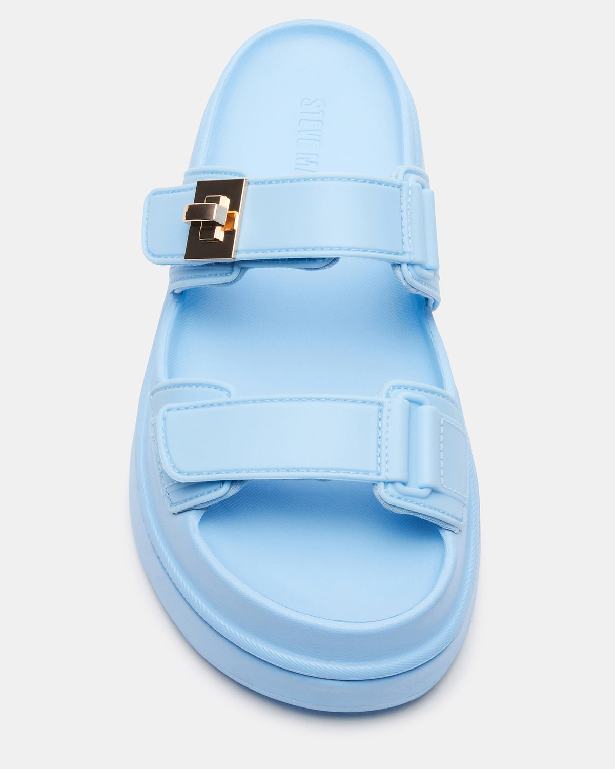 BIGSCHMONA JELLY Light Blue Women's Platform Slide Sandal Steve Madden LIGHT BLUE