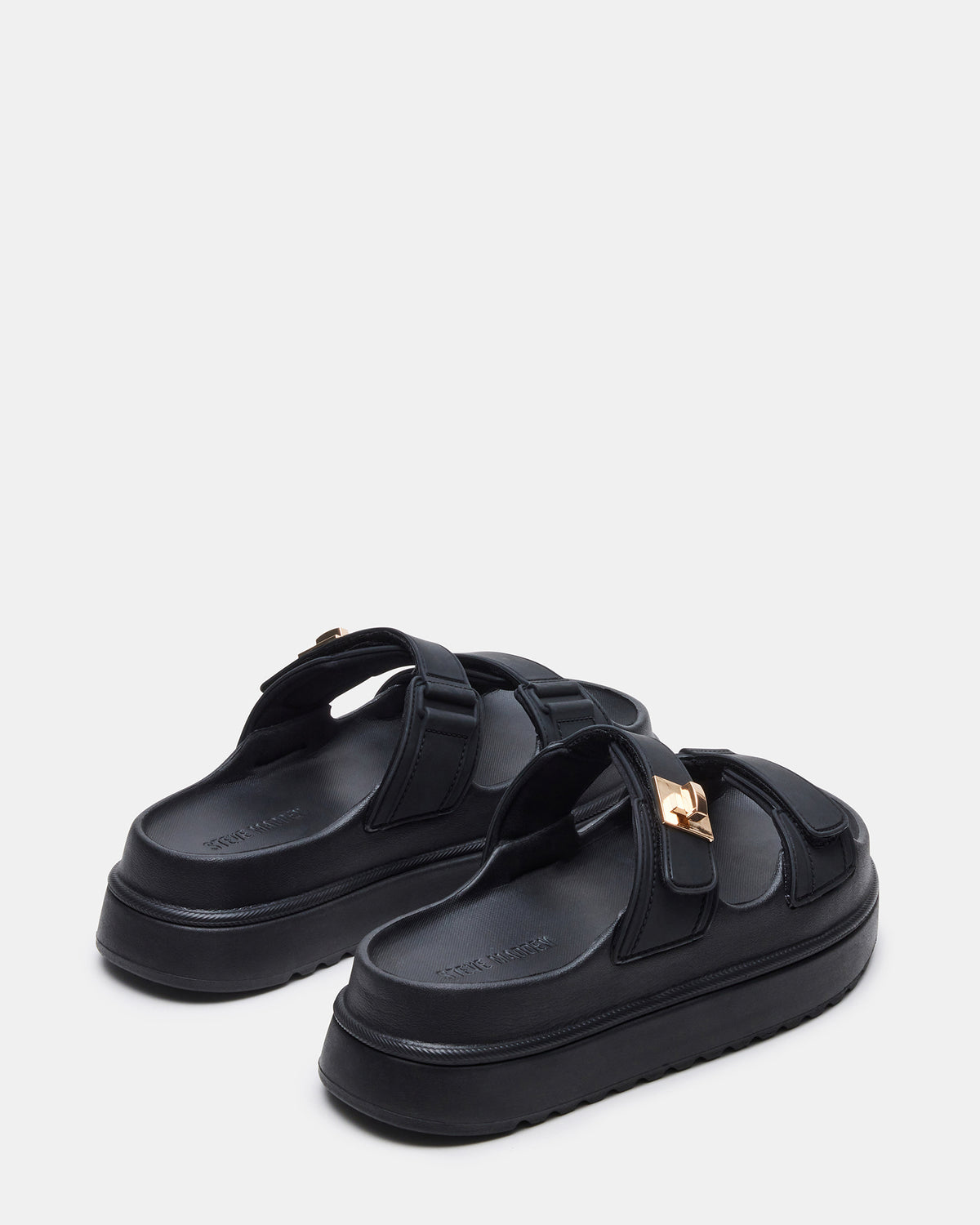 BIGSCHMONA JELLY Black Women's Platform Slide Sandal Steve Madden BLACK