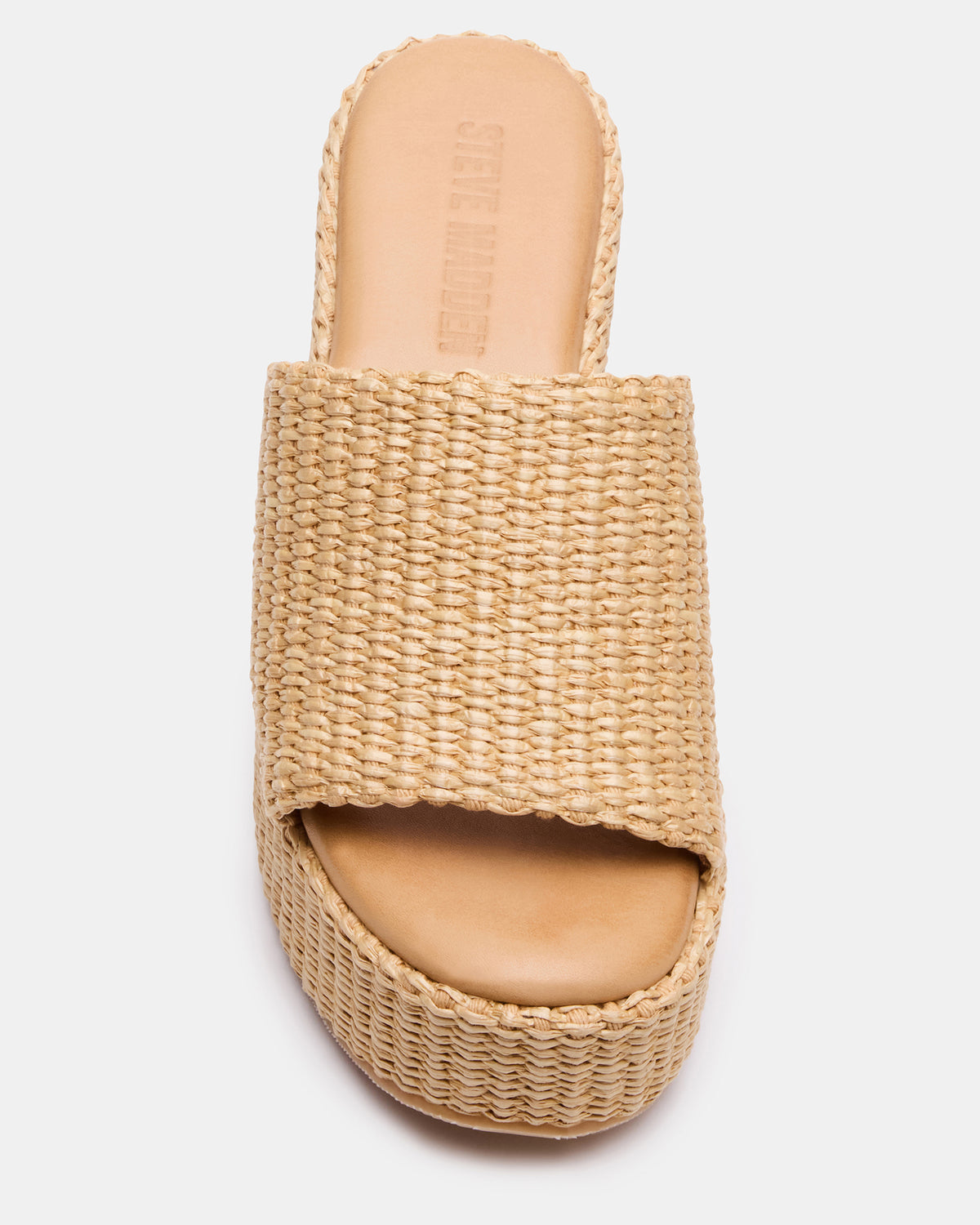 JETTY Raffia Platform Wedge Women's Sandal Steve Madden RAFFIA