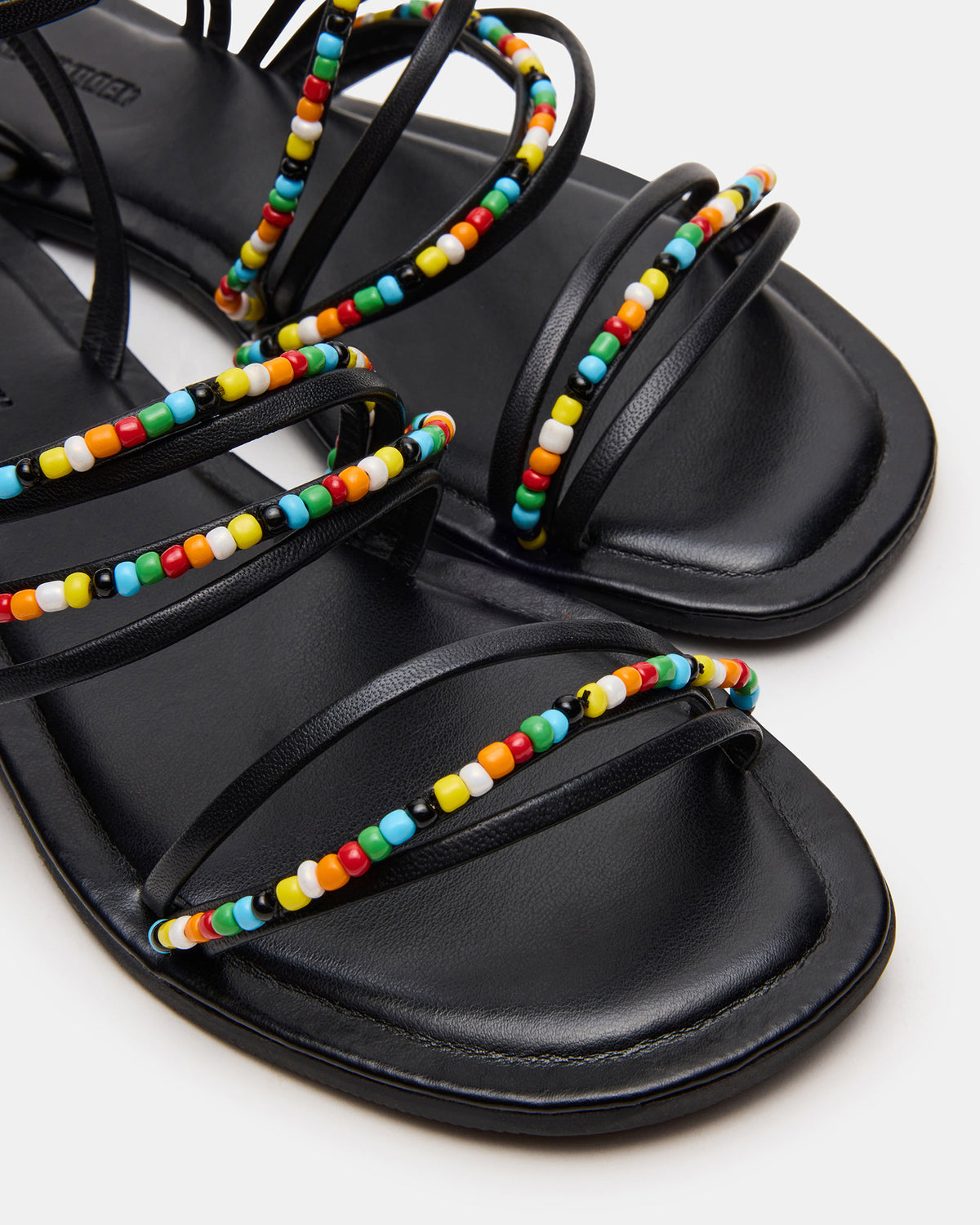 VIMA Black Multi Strappy Multi-Colored Women's Sandal Steve Madden BLACK MULTI