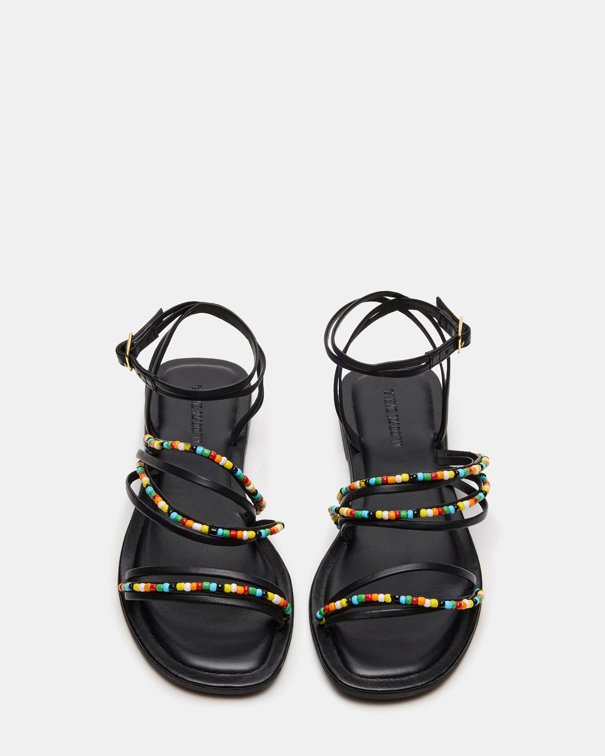 VIMA Black Multi Strappy Multi-Colored Women's Sandal Steve Madden BLACK MULTI