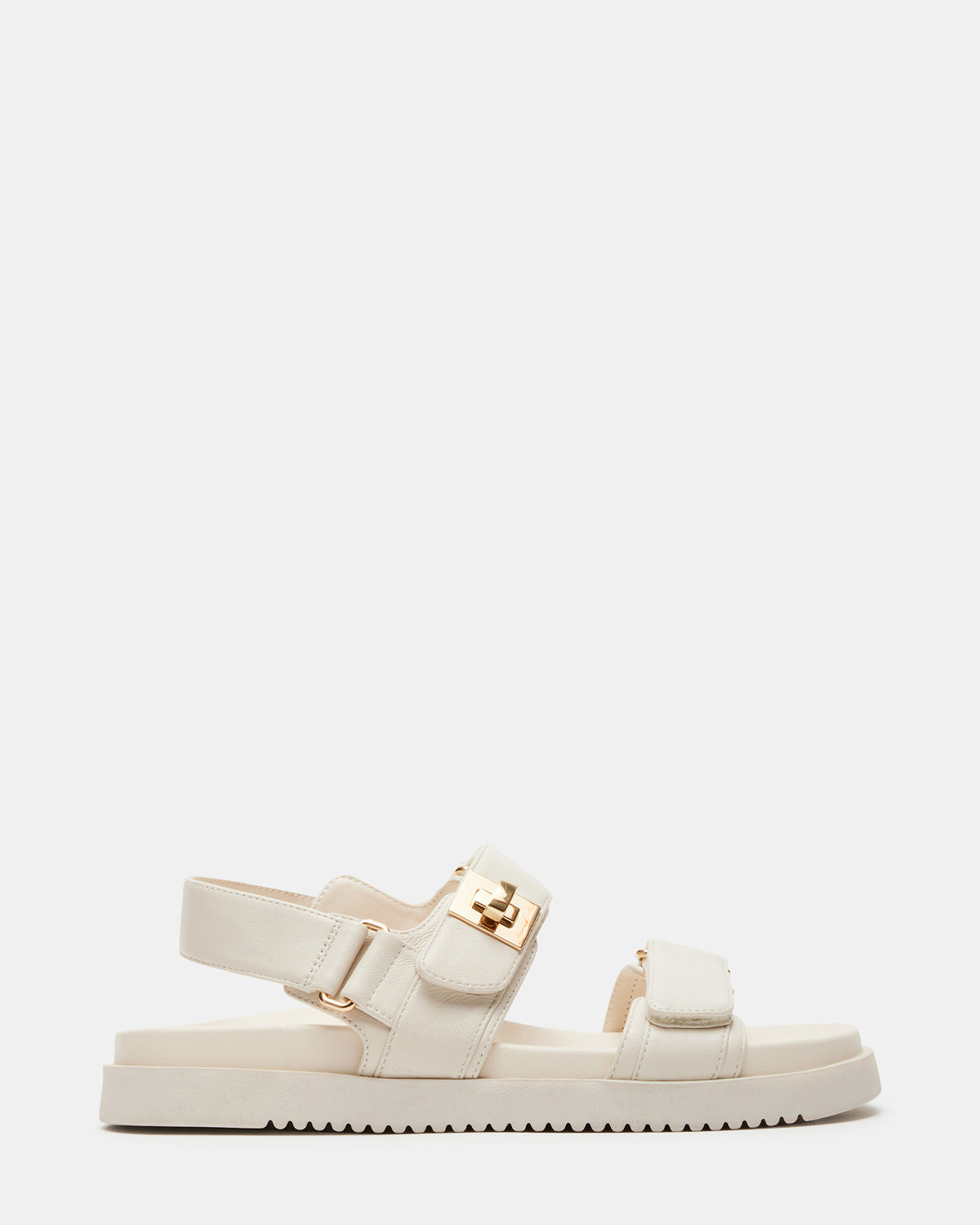 MONA Bone Leather Flatform Women's Sandal Steve Madden BONE LEATHER