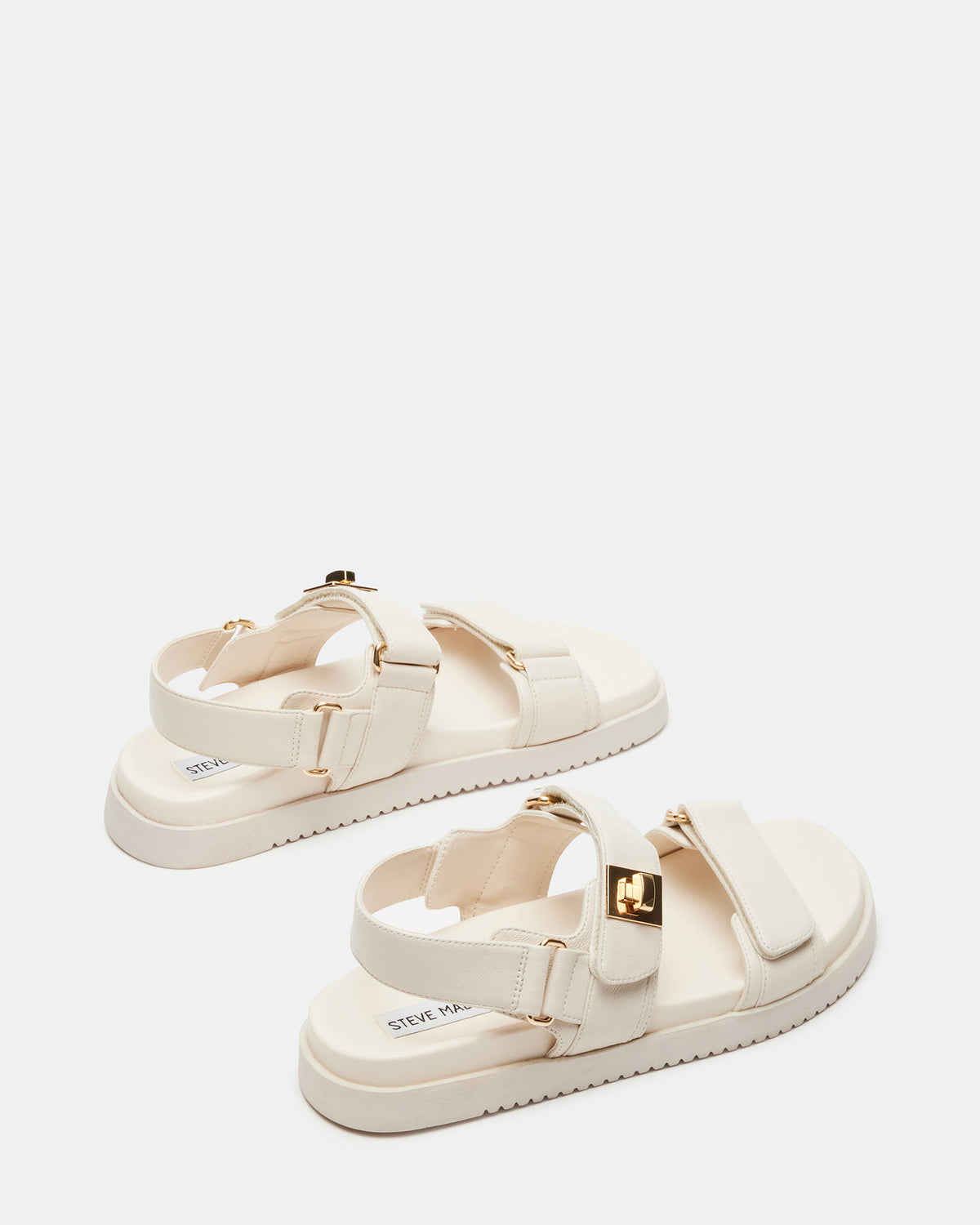 MONA Bone Leather Flatform Women's Sandal Steve Madden BONE LEATHER