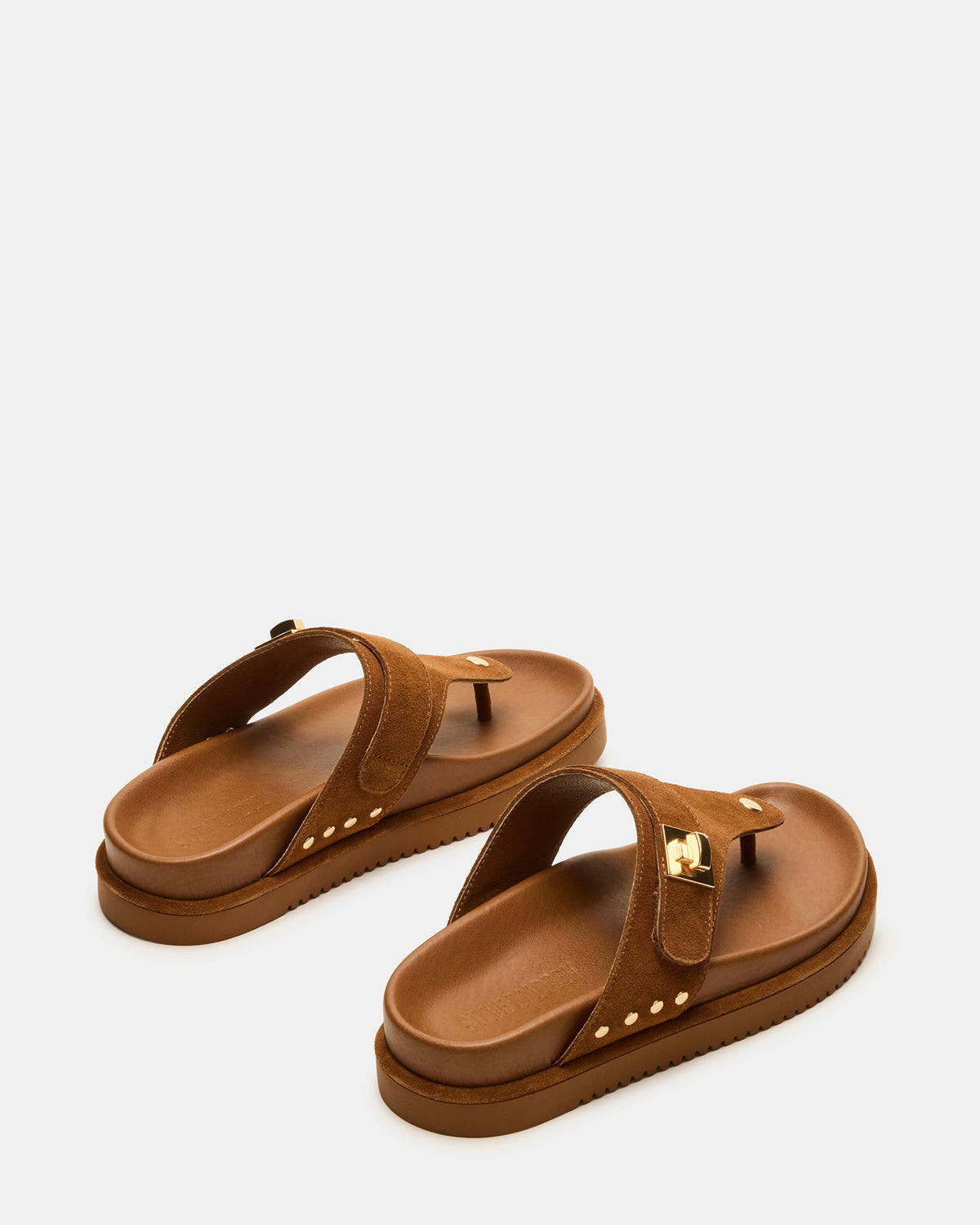 THONA Chestnut Suede Women's Flatform Thong Sandal Steve Madden CHESTNUT SUEDE