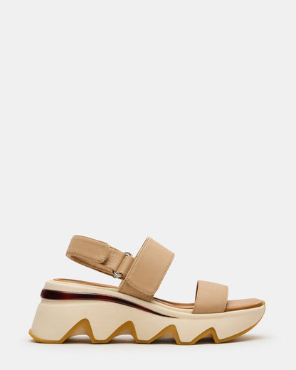 LOCHAN Natural Platform Flatform Strappy Women's Sandal Steve Madden NATURAL