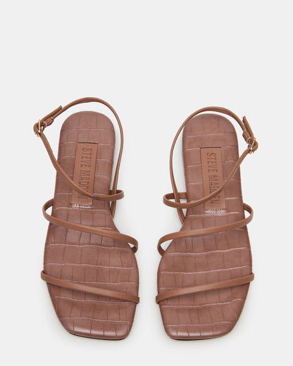 TANGO Mocha Square-Toe Strappy Women's Sandal Steve Madden MOCHA