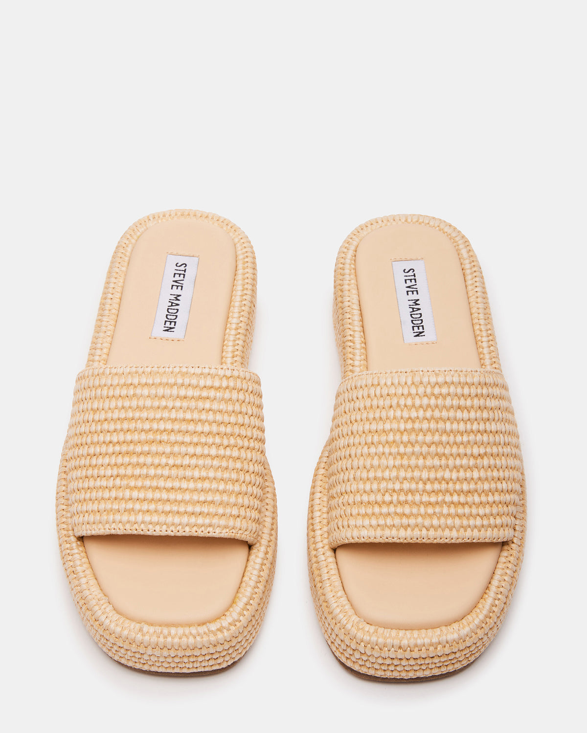 BEACHY Natural Platform Slide Women's Sandal Steve Madden NATURAL
