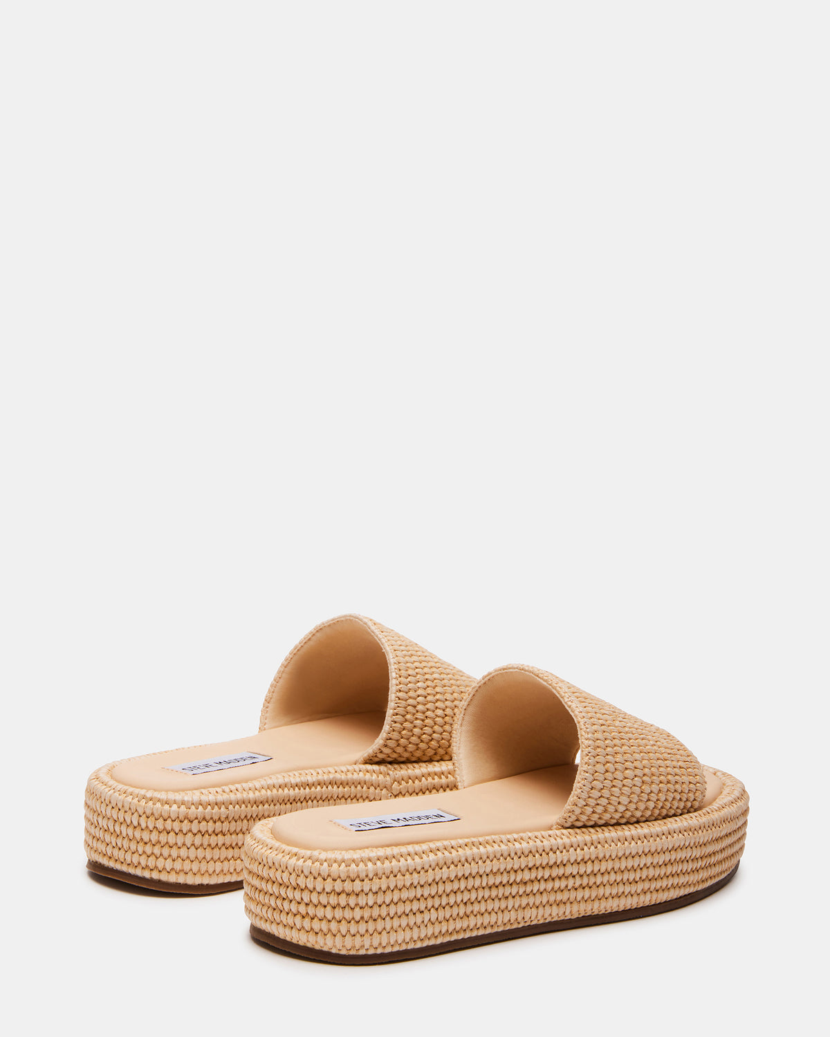 BEACHY Natural Platform Slide Women's Sandal Steve Madden NATURAL