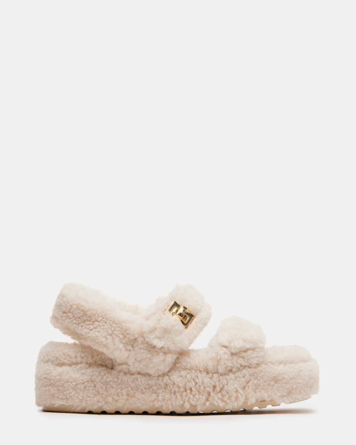 BIGMONA Fur Natural Women's Platform Sandal Steve Madden NATURAL