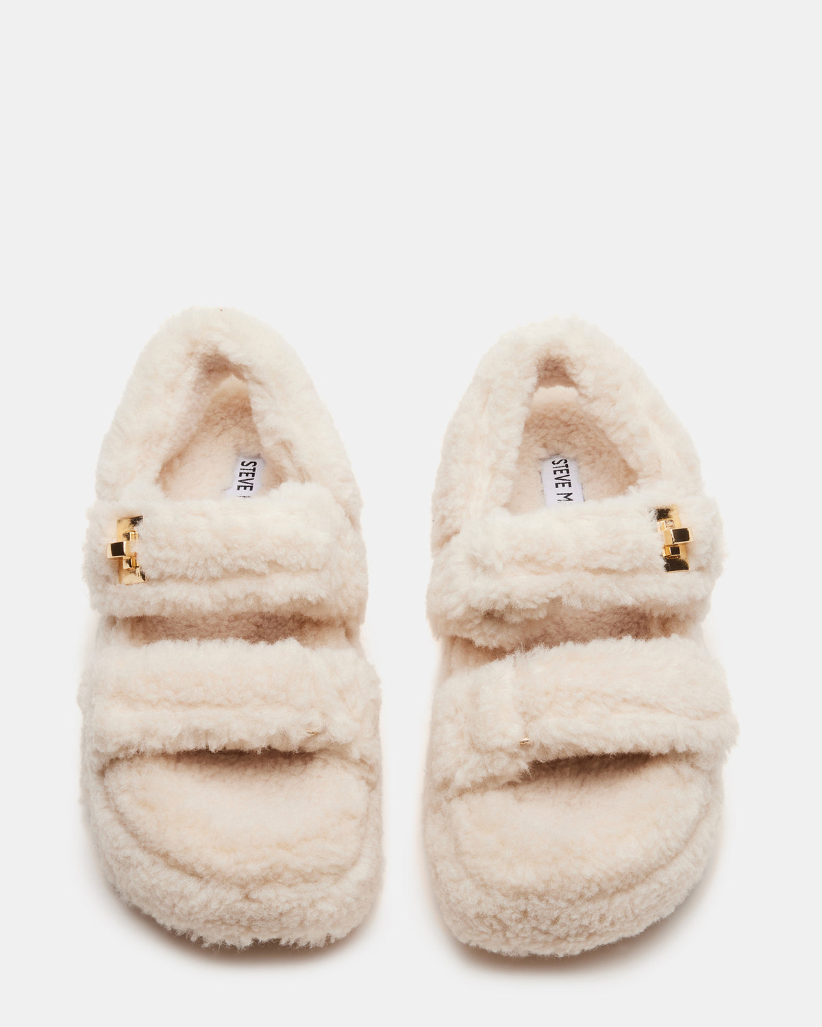 BIGMONA Fur Natural Women's Platform Sandal Steve Madden NATURAL