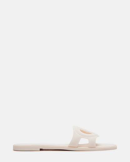 JELLIE Bone Women's Square Toe Slide Sandal Steve Madden BONE