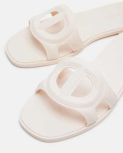 JELLIE Bone Women's Square Toe Slide Sandal Steve Madden BONE