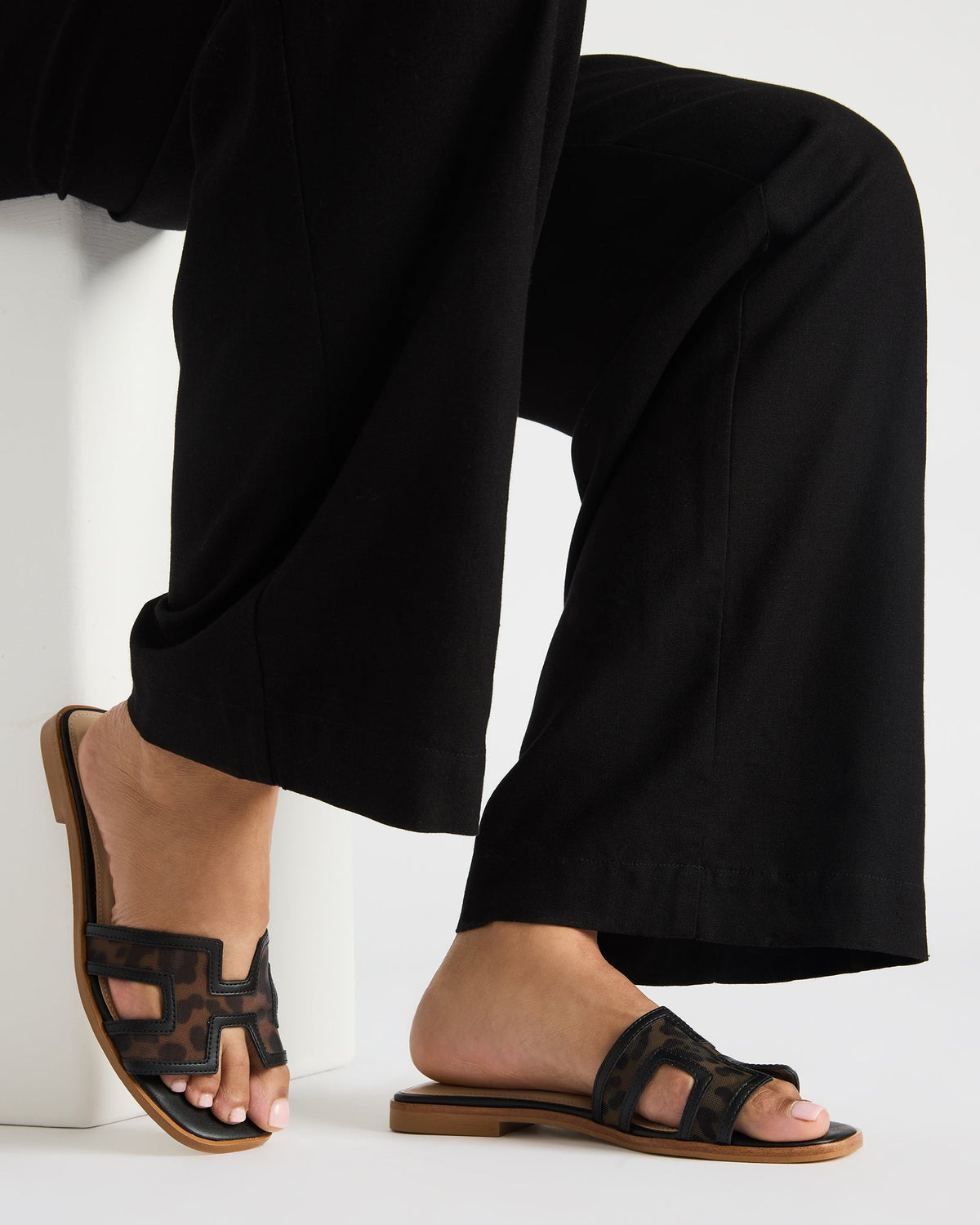 HADYN Mesh Leopard Women's Designer Sandal Steve Madden LEOPARD