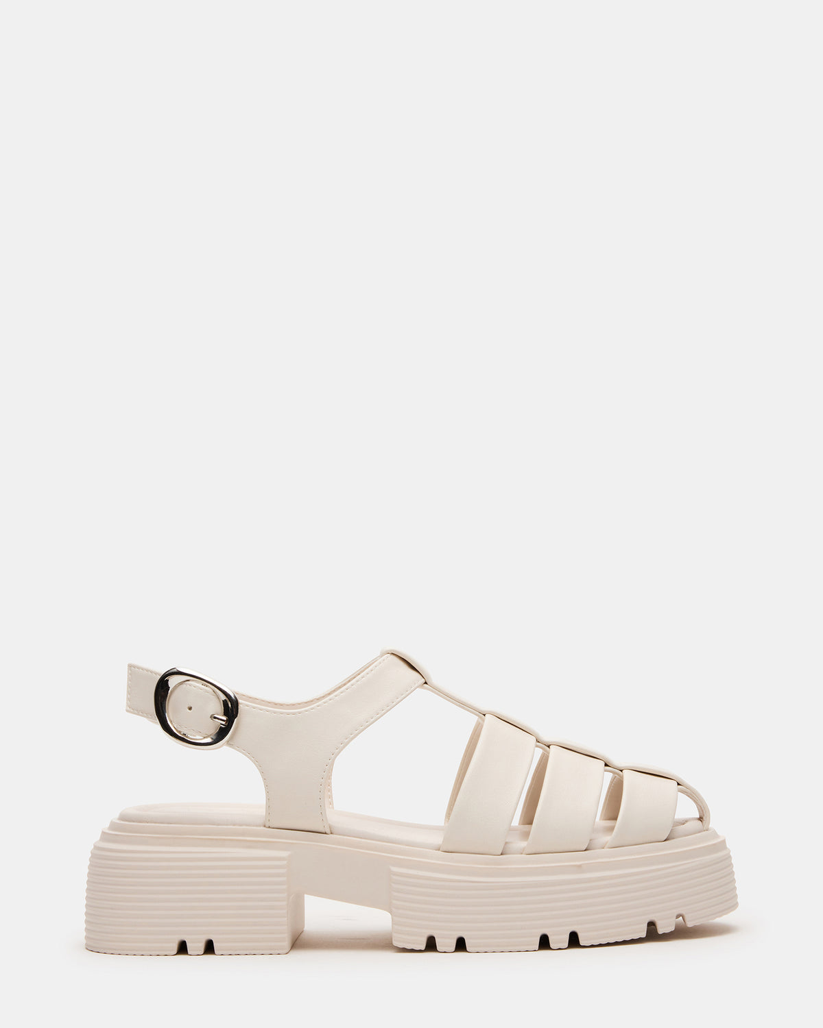 BASS Bone Platform Fisherman Women's Sandal Steve Madden BONE