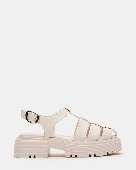 BASS Bone Platform Fisherman Women's Sandal Steve Madden BONE