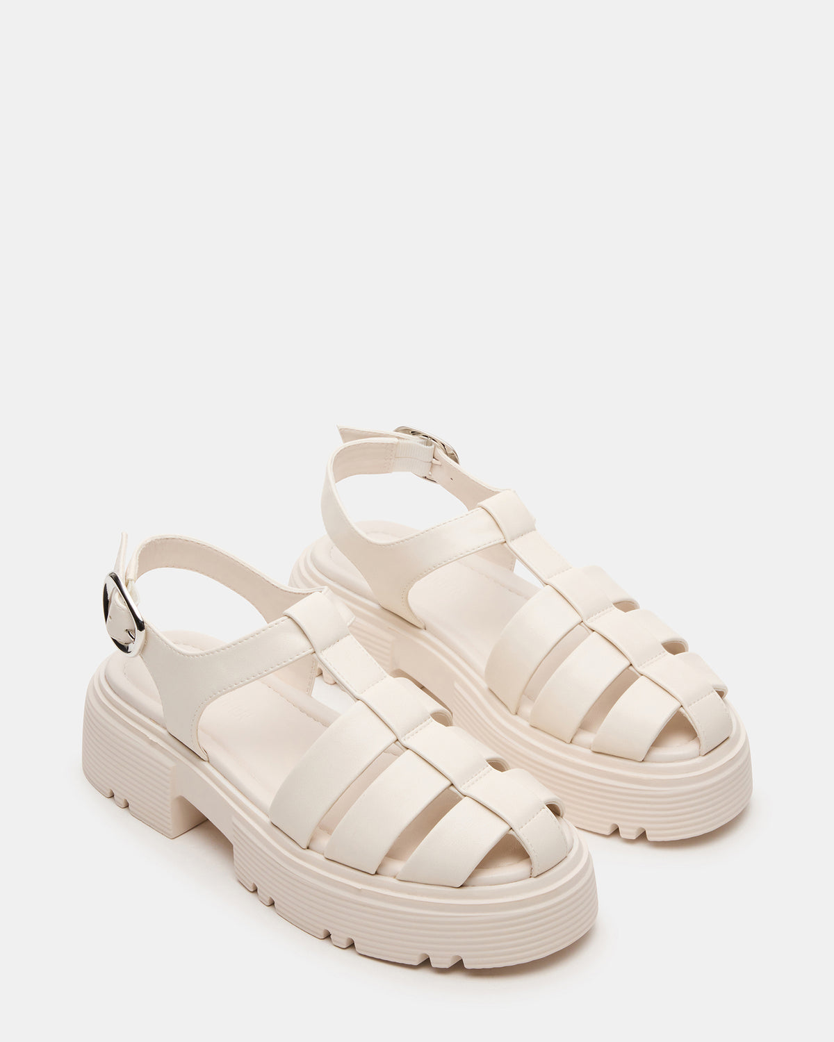 BASS Bone Platform Fisherman Women's Sandal Steve Madden BONE