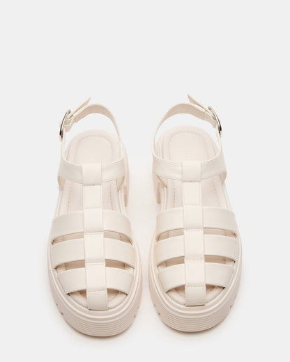 BASS Bone Platform Fisherman Women's Sandal Steve Madden BONE