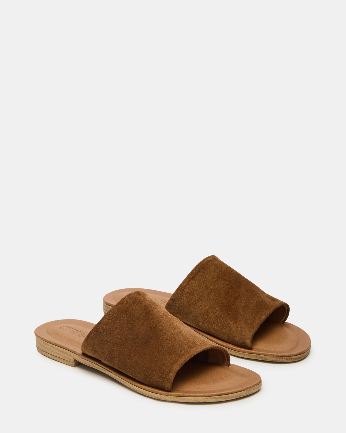 KIPP Chestnut Suede Slide Women's Sandal Steve Madden CHESTNUT SUEDE