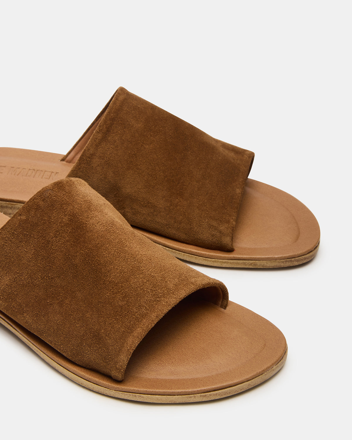 KIPP Chestnut Suede Slide Women's Sandal Steve Madden CHESTNUT SUEDE