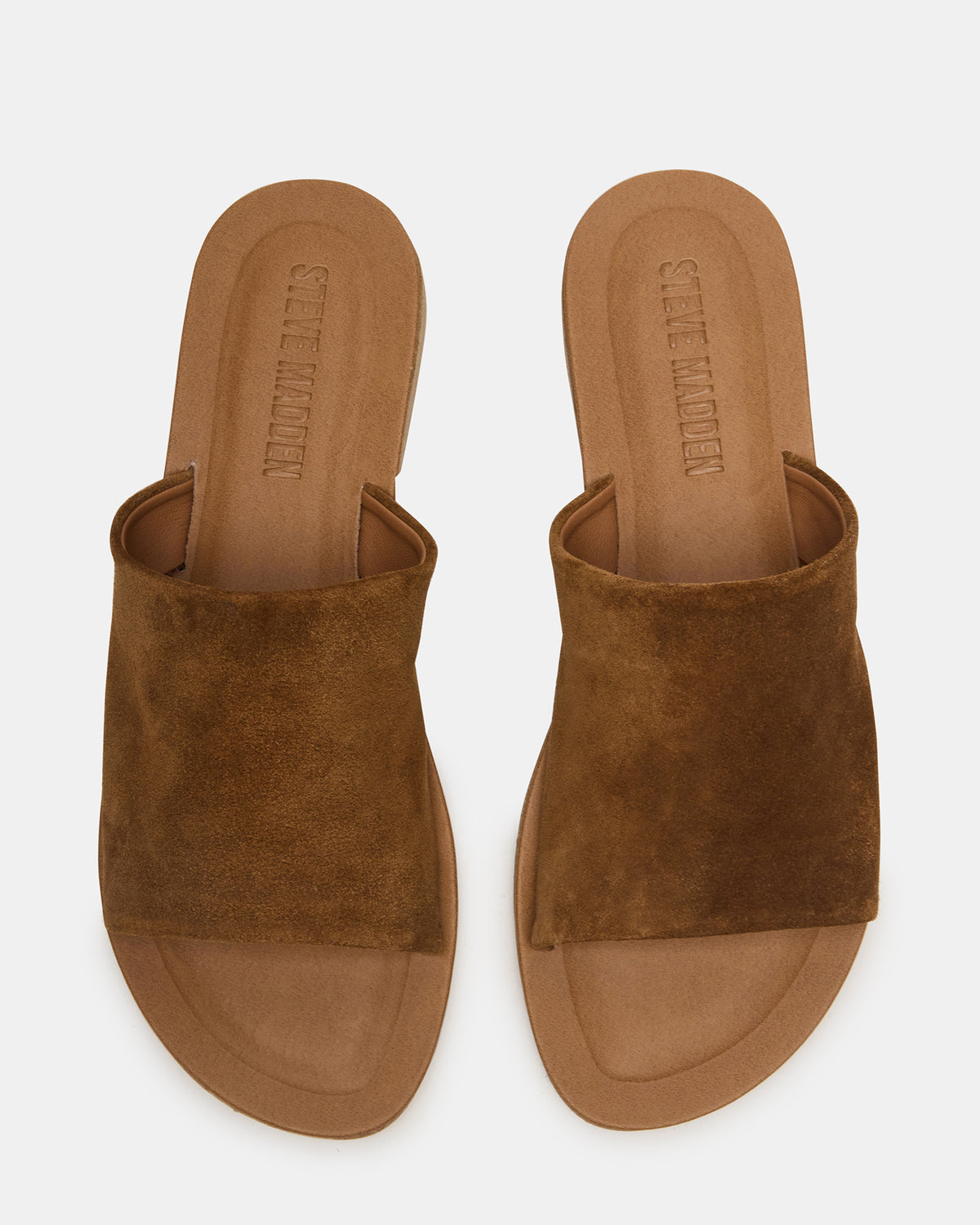 KIPP Chestnut Suede Slide Women's Sandal Steve Madden CHESTNUT SUEDE