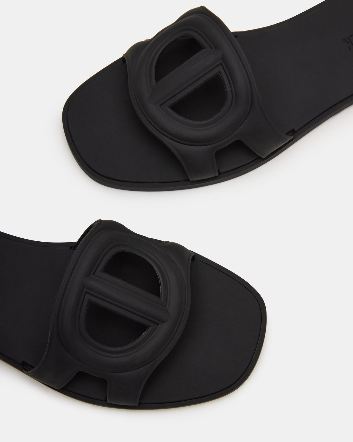 JELLIE Black Women's Square Toe Slide Sandal Steve Madden BLACK