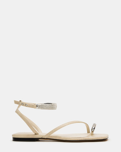 ODYSSEY-R Bone Crocodile Strappy Square-Toe Women Sandal Steve Madden BONE CROCODILE