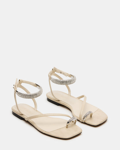 ODYSSEY-R Bone Crocodile Strappy Square-Toe Women Sandal Steve Madden BONE CROCODILE