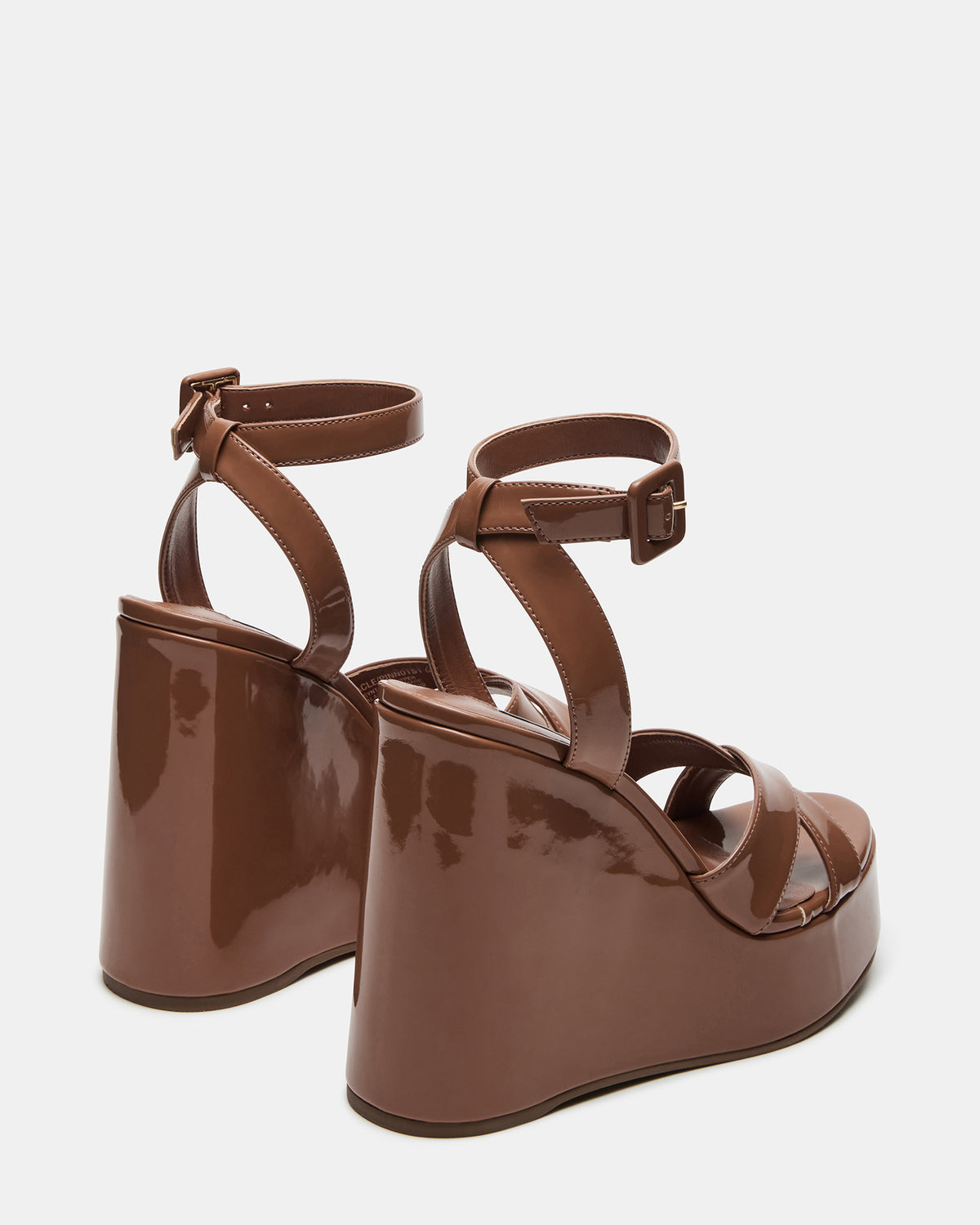 PINNACLE Camel Patent Women's Platform Wedge Sandal Steve Madden CAMEL PATENT