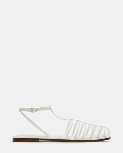 MARIN White Flat Strappy Fisherman Sandal Steve Madden WHITE