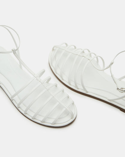 MARIN White Flat Strappy Fisherman Sandal Steve Madden WHITE