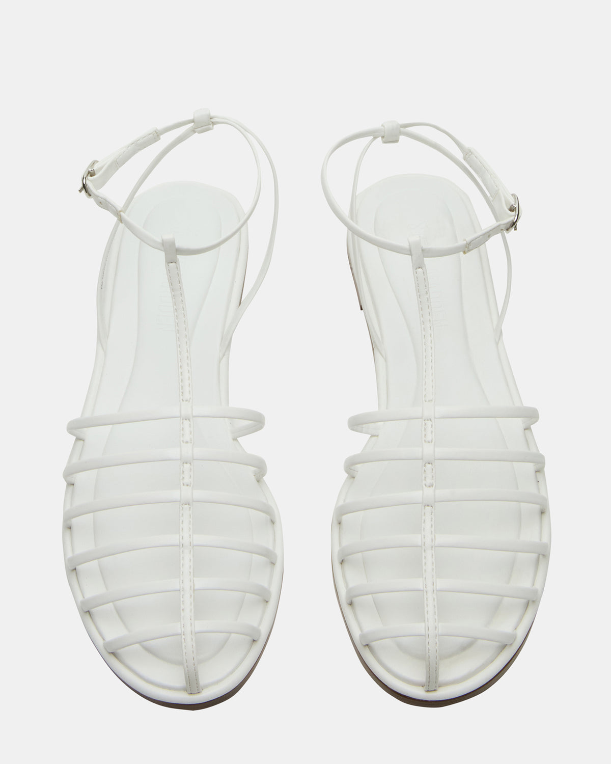 MARIN White Flat Strappy Fisherman Sandal Steve Madden WHITE