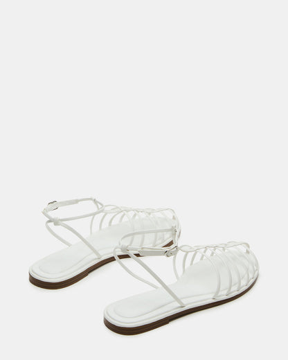 MARIN White Flat Strappy Fisherman Sandal Steve Madden WHITE