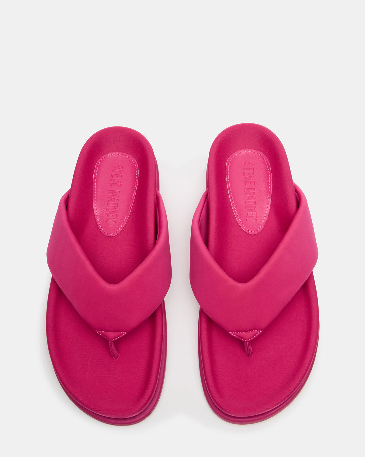 ZINNIA Pink Women's Thong Footbed Sandal Steve Madden PINK