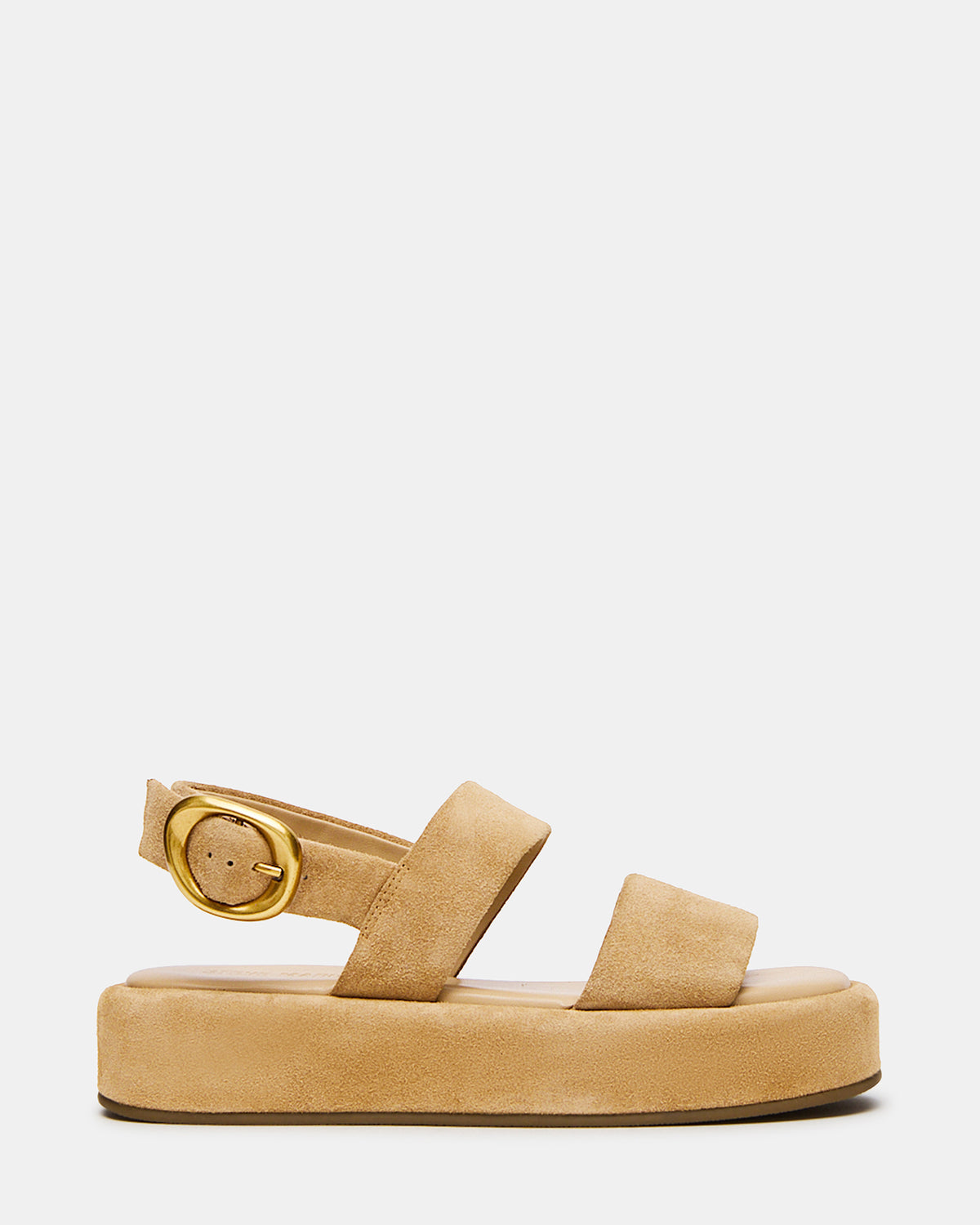 BARONI Sand Suede Square-Toe Platform Women's Sandals Steve Madden SAND SUEDE