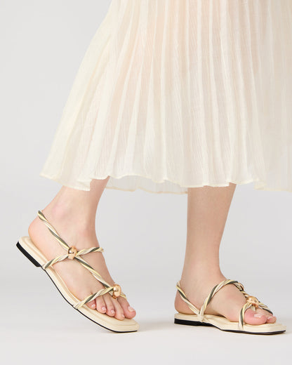 LOCO Bone Multi Women's Strappy Square Toe Sandal Steve Madden BONE MULTI